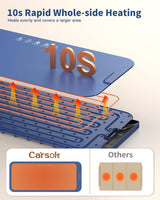 Food Warming Mat Extra Large 37"x15" with APP Control, Electric Warming Tray Adjustable Temp 99 Hour Timer Dishwasher Safe, Warming Mat for Food, Roll Up Portable Food Warmers for Parties Buffet