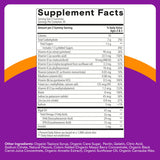 SmartyPants Toddler Multivitamin Gummies - Improved Formula: Omega 3 (DHA/EPA), Vitamins D3, C, Vitamin B12, B6, A, K & Zinc, Biotin, Gluten Free, Three Fruit Flavors, 60 Count (30 Day Supply)