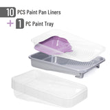 Bates- Paint Tray Set, 9 Inch, 12 pcs, Paint Roller Tray