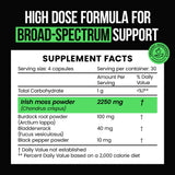 VitaRaw Organic Irish Sea Moss Capsules 2400 mg - Burdock Root and Bladderwrack Powder Real Seamoss Pills for Immune Support, Joint and Gut Health Help - Raw Sea Moss Advanced Herbal Supplement