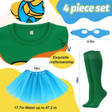 FONYFA for TMNT Costume Set, Halloween Tutu Skirts Women Shirt for TMNT Costume for Funny Halloween Christmas