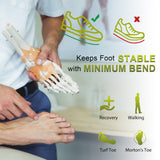 Carbon Fiber Insole(1 Pair), Carbon Fiber Foot Plate for Hallux Rigidus, Limitus, Turf Toe, Arthritis, Fractures, Rigid Sole Shoe Insert for Sports, Hiking, Trekking, Alternative to Post Op Shoe,255mm