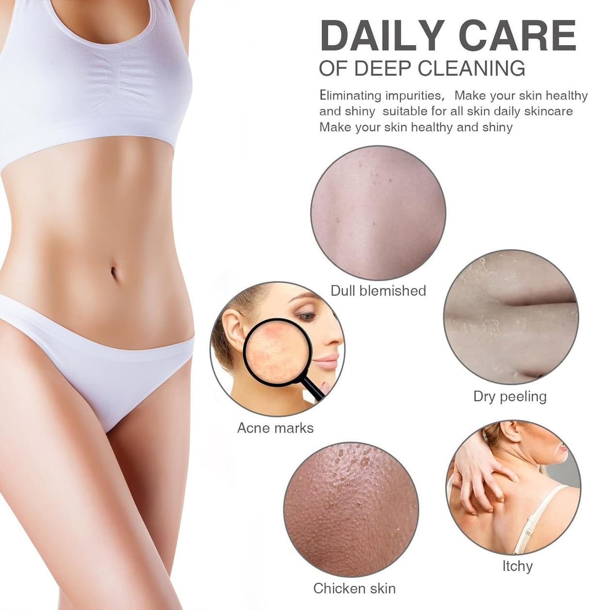 3 Pack African Net Sponge – Real Authentic Exfoliating Bath Sponges for Silky Smooth Skin, Deep Cleansing Mesh for Full Body, Quick-Drying & Travel-Friendly（Yellow Pink Purple）