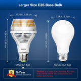 SANSI 400W Equivalent 6000 Lumens Brightest LED Light Bulb, 5000K Daylight E26 A21 Super Bright LED Bulb Non-Dimmable, 22-Year Lifetime, 40W Energy Saving for Home Workshop
