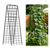 DOLEMODUO Heavy Duty Trellis for Climbing Plants, 50"x17" Adjustable Height Steel Cucumber Trellis, Powder Coated Metal Garden Trellis for Raised Beds,Tomatoes, Cucumbers & Outdoor Vines