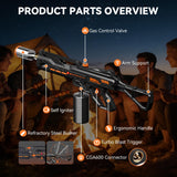 Powerful Propane Torch,36.7" Extra Long Blow Torch & Flamethrower with Trigger,Heavy Duty Cooking Searing Torch for Fire Starting,Grilling,Weeding & DIY (Propane Tank Not Included)