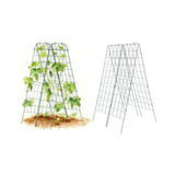 Vego Garden A-Frame Trellis Cucumber Cage for Garden & Pots, Rust-Resistant Tomato Stakes Heavy Gauge Plant Cage Trellis Support for Climbing Vegetables Plants 2 Pack