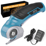 Cardboard Cutter Cordless Electric Scissors - Stocking Stuffers for Men Gifts Christmas 4V Electric Box Cutter for Cardboard Recycling, Heavy Duty Carpet Cutting Tool for Plastic, Thin Box, Leather