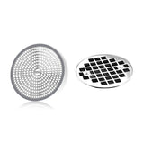 LEKEYE Shower Hair Catcher Drain Protector Strainer-Steel & Silicone 2 Pack