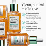 Briogeo Destined For Density MegaStrength+ Caffeine + Biotin Peptide Density Serum, Increases Hair Thickness and Density, Fast-Absorbing & Non-Greasy, Fragrance-Free, Vegan, Cruelty-Free, 1.5 fl oz