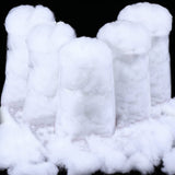Shappy 17.64 Ounce/ 500 G Fake Clouds Snow Decoration Artificial White Cloud Fiber Faux Fluffy Snow Indoor Soft Artificial Fake White Cotton Winter Craft Decor Christmas Tree Village Displays
