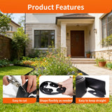 4-in 100-ft Plastic Landscape Edging Decoration, Equipped with 150 Stakes