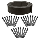 EasyFlex 4-Inch Composite Landscape Edging Kit, 40-Foot, Black