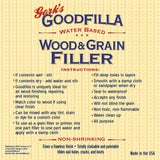Goodfilla Mahogany,1 Quart (3.5lbs) Wood and Grain Filler, Stainable, Tintable, Sandable, Zero Waste, Non-Toxic, USA Made