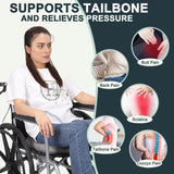 Anti-Slip Wheelchair Cushions, Bed Sore Cushions for Butt, Ergonomic Innovations Orthopedic Donut Pillow, Medical Seat Cushion for Sciatica, Back, Coccyx, Pressure Sore (Gray)