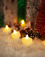 Amagic 100Pack Flameless LED Tea Lights Candles Battery Operated, Electric Fake Tealight Candles for Votive, Halloween, Christmas, Home Decor, Wedding, Table Decor (100Pack)