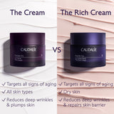 Caudalie Premier Cru The Rich Cream, Skin Barrier Repairing Rich Moisturizer with Ceramides, Refillable Jar - 50 ml