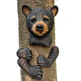 Claratut Bear Sculpture Garden Decor Tree Huggers - Bear Tree Peeker Garden Ornament Outdoor Decor Yard Art