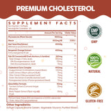 Cholesterol Supplements with Plant Sterols, Niacin, Red Yeast Rice, Citrus Bergamot, Garlic, Cholesterol Supplement Support Normal Cholesterol Levels, 90 Softgels