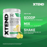 Xtend XTEND Original BCAA Powder 7g BCAA and 2.5g L-Glutamine, Sugar Free Post Workout Muscle Recovery Drink with Amino Acids for Men & Women, 30 Servings
