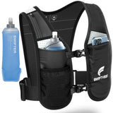 SWIFTVEST Running Vest for Women & Men with Water Bottle | Lightweight Hydration Vest | Reflective Running Gear | Adjustable Fit | 6 Pockets | Phone Holder for Runners
