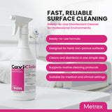 Metrex CaviCide Germicidal Surface Disinfectant Spray – EPA-Registered Quaternary Ammonium Cleaner – Kills Flu Virus, Bacteria & Fungi – Hospital-Grade for Medical & Dental – 24 fl oz, 12-Pack (Case)