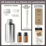 HIQILI Sandalwood Essential Oils, Long-Lasting Scent for Perfume, Diffuser, Soap Making & Candle- 16 Fl Oz