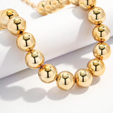 LILIE&WHITE Chunky Gold Beaded Necklaces for Women