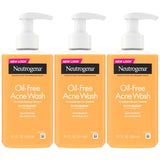 Neutrogena Oil Free Acne Face Wash, 9.1 fl. oz, 3 Pack