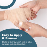 AZEN 40 Pack Self Adhesive Bandage Wrap, 2" X 5 Yards Elastic Cohesive Bandage Wrap, Skin Color Athletic Tape, Vet Wrap, Ankle Tape, Tattoo Grip Tape Wrap