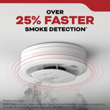 Kidde Smoke Detector, 10-Year Battery Powered, with LED Status Lights, 85 dB Alarm, 5-inches, 20SD10, 3 Pack