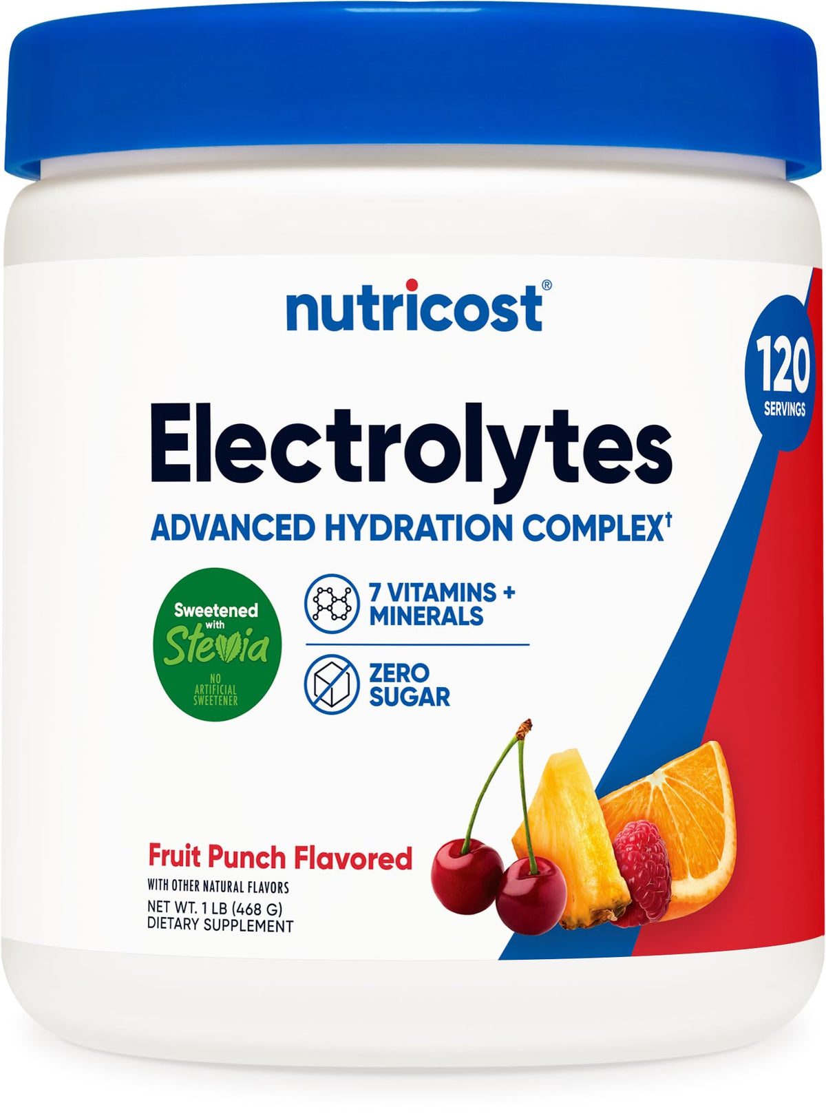 Nutricost Electrolyte Complex Powder (120 Servings, Fruit Punch)