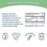 Bioxtron Natural Stem Cell Supplement Capsules - Blue Green Algae and Spirulina - Supports Energy, Joint, Muscle, Immune Health - Stem Cell Regenerator - 60 Capsules (30 Servings)