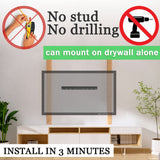 Auoace No Stud TV Wall Mount, Studless Drywall TV Hanger for 12-55 Inch TVs