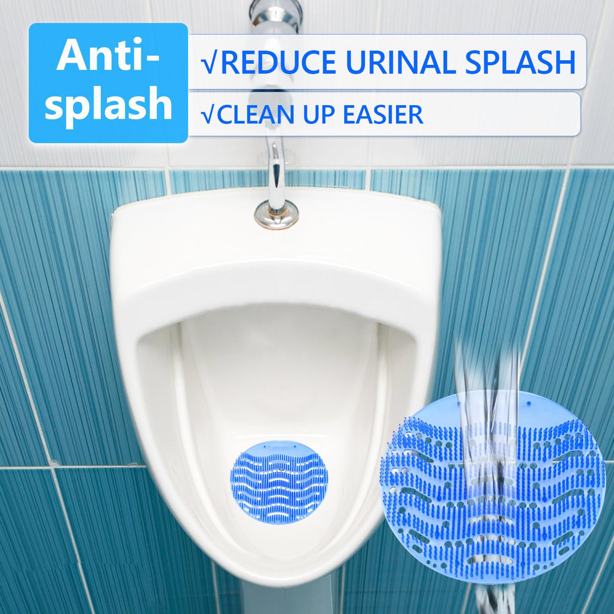 20 Pack Urinal Screen Deodorizer, Urinal Cakes Bulk Scented Urinal Mats Deodorizer Fresh Pads for Toilet, Bathroom, Restaurants, Offices, Schools, Hotels