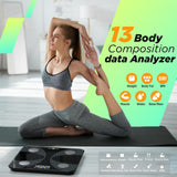 Scale for Body Weight and Fat Percentage, RunSTAR Digital Accurate Bathroom Smart Scale with Large Display, FSA&HSA Eligible 13 Body Composition Analyzer Sync App