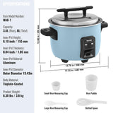 VEVOR Commercial Rice Cooker, 40-Cup Rice Cooker, 8.45 Qt / 8 Liter Large Rice Cooker and Warmer with Nonstick Inner Pot, Fast Cooking and 24-Hour Keep Warm, with Rice Cup and Paddle, for Restaurant