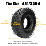FVRITO Set of Two 4.10/3.50-4 4.10-4 410-4 Tire and Inner Tube with Bent Valve Stem Replacement for Lawn Mower Hand Truck Wheelbarrow Trailers Dollies Wagon Snowblower Compressor Generator Go kart