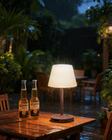 SAIWEYA Outdoor Waterproof Shower Lamp, 5200mAh Cordless Rechargeable Table Lamp with Touch Dimming, IP65 Wireless LED Night Light for Patio, Camping, Bathroom, Restaurant & Kitchen