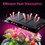 Vcycal Waterproof Plant Light, 450W Outdoor Grow Lights, Full Spectrum LED Grow Light, Height Adjustable, Silent, Heat Dissipation, for Indoor Outdoor Plant Seedling Growing Blooming Fruiting