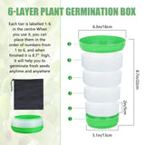 AOMGD 4-Tier Microgreens Growing Seed Sprouting Tray
