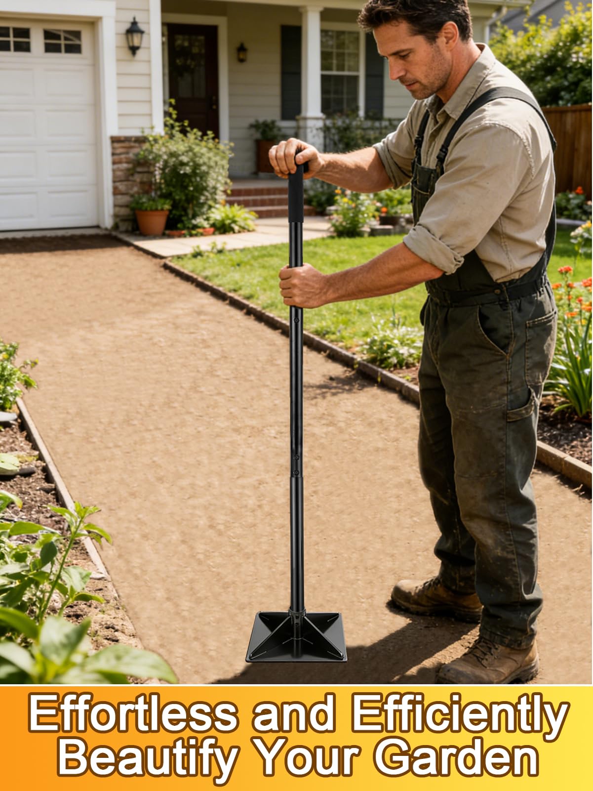 Acostop Heavy-Duty Steel Tamper, 10"x10"