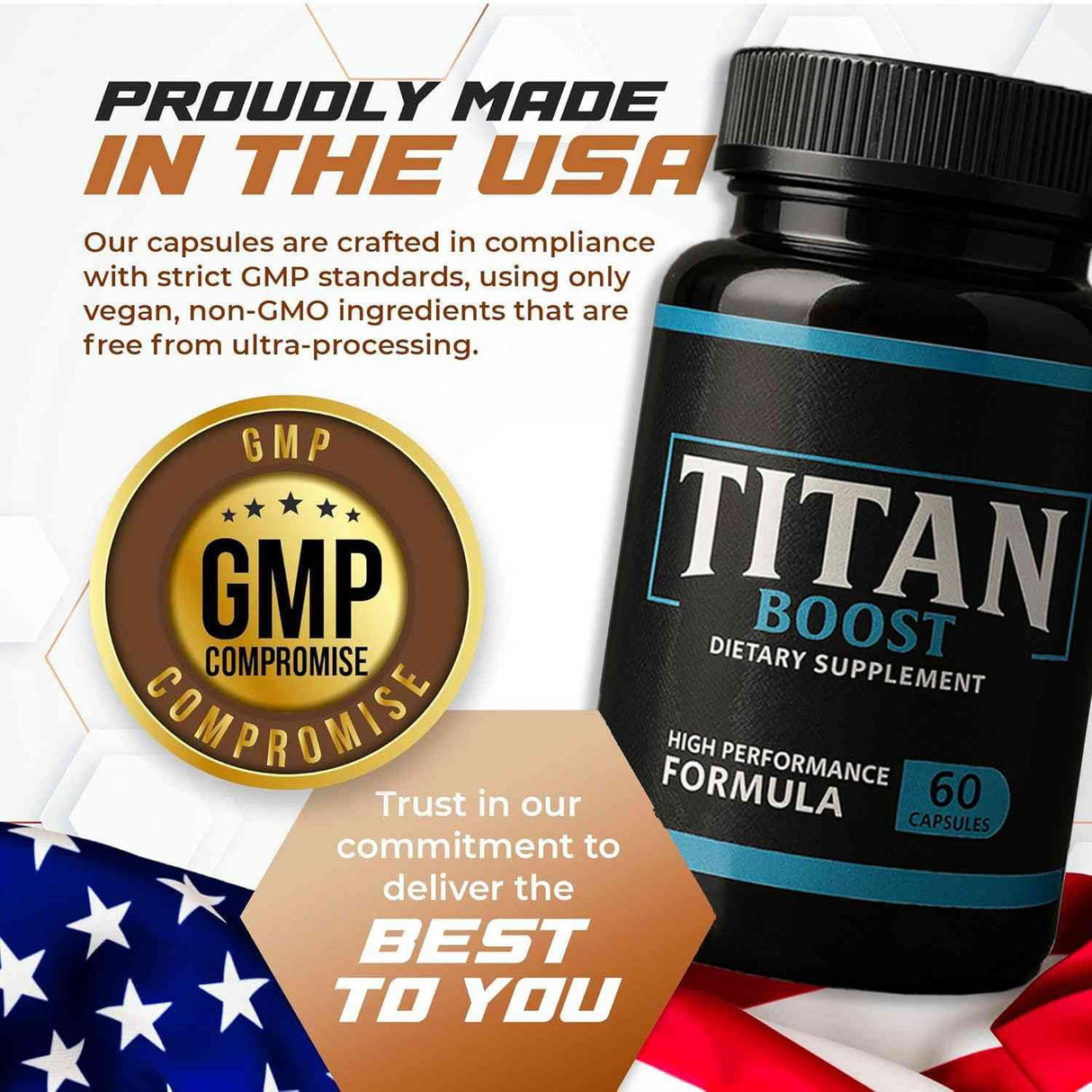 Titan Boost for Drive – Titan Boost for Stamina – Natural Energy & Confidence Support Supplement