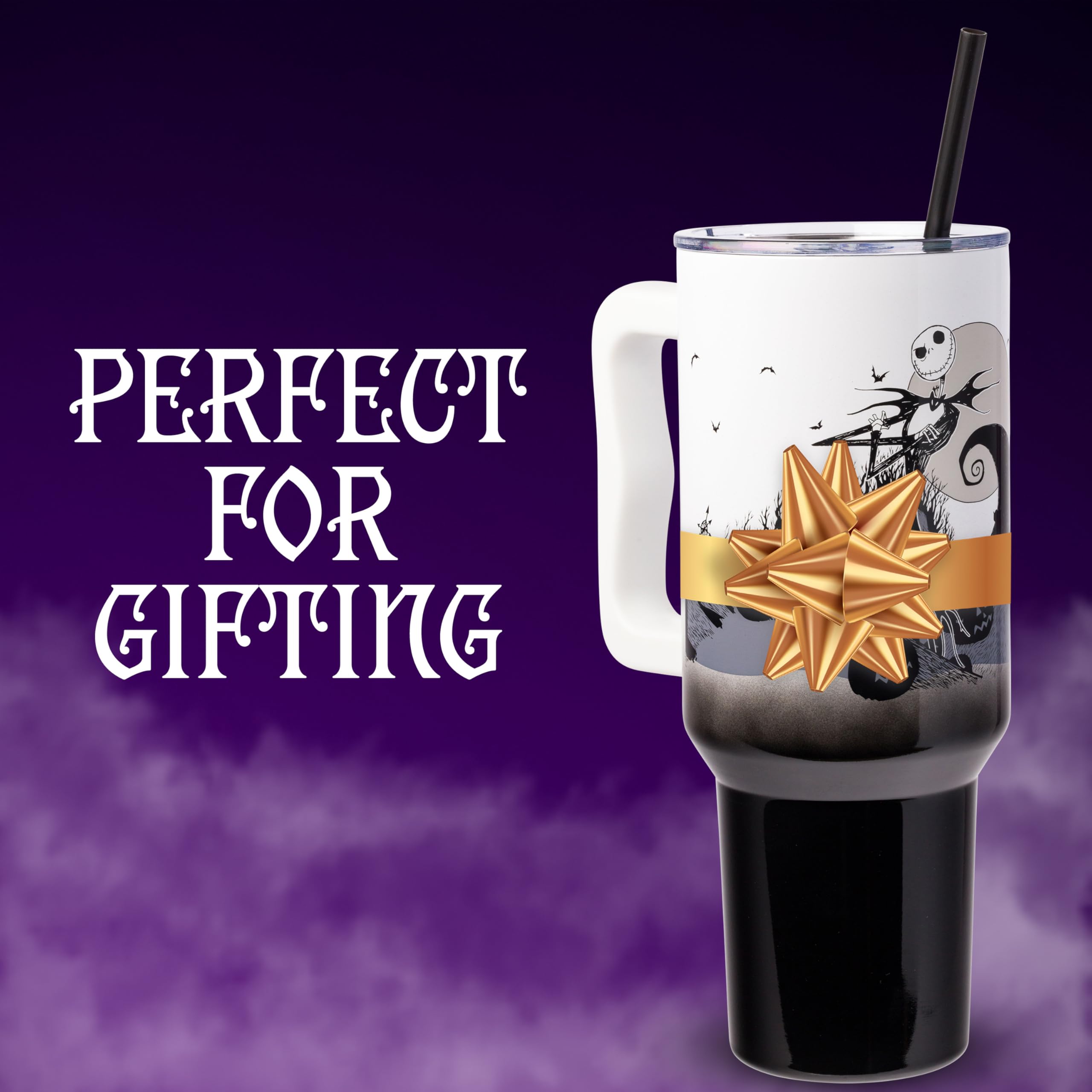 Silver Buffalo Disney Nightmare Before Christmas Jack Skellington Travel Tumbler - Thumbnail 2