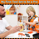 KidBloom Kids Tool Set, Toddler Tool Set with Box, Toys for 3 Year Old Boys