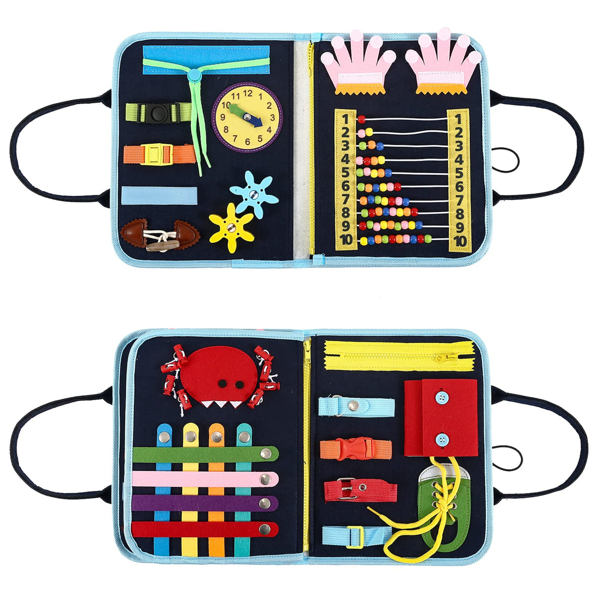 Fidget Blanket for Adults with Dementia,Dementia Activities for Seniors,Alzheimers Dementia Products for Elderly,Toddler Busy Board ,Fidget Toys,Autism Sensory Toys for Autistic Children.