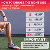 DR. BRACE ELITE Knee Brace with Side Stabilizers & Patella Gel Pads for Maximum Knee Pain Support and fast recovery for men and women-Please Check How To Size Video (Sunrise, X-Large)