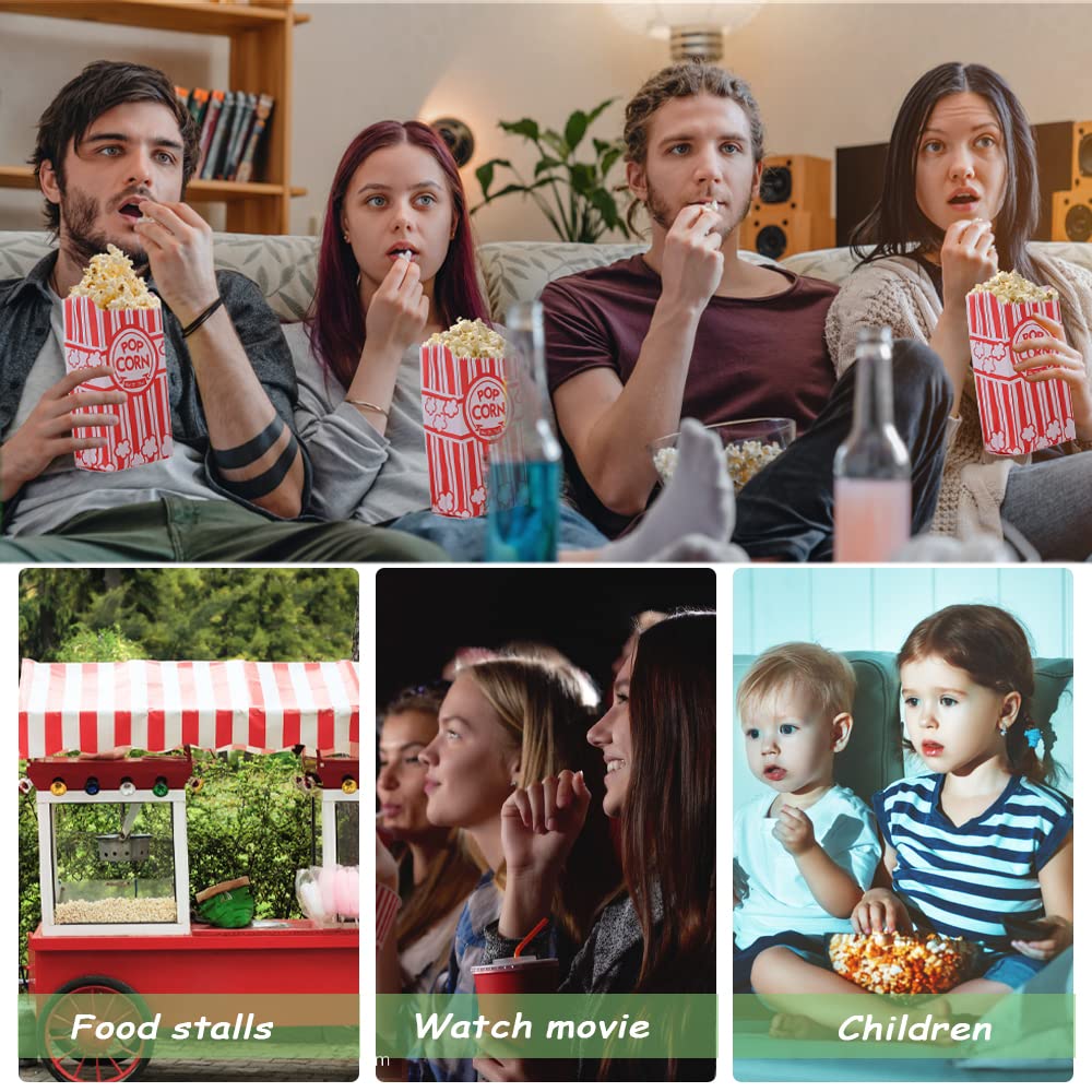 300 PCS Popcorn Bags 1 Oz Small Popcorn Bags Individual Servings Bulk Pop Corn Bags for Party Popcorn Machine Christmas Movie Night Supplies