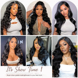 GBUN 30 Inch 13x6 HD Lace Front Wigs Human Hair Body Wave Lace Front Wigs Pre Plucked 200% Density Transparent Lace Frontal Wigs Human Hair Lace Front Wigs Baby Hair Human Hair Wig for Women