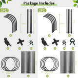 Garden Obelisk Trellis for Climbing Plants Outdoor, 6.2 FT Tomato Cage, Rose, Flowers, Grape, Pea, Cucumber Trellis, Rustproof Plastic Coated Metal Plant Support Trellis for Potted Plants (2 Pack)